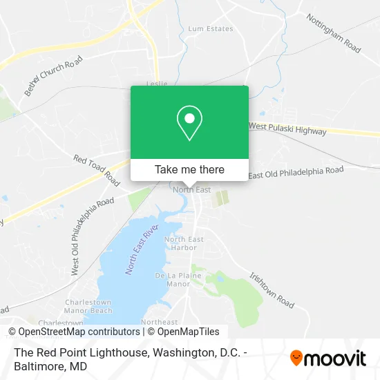 The Red Point Lighthouse map