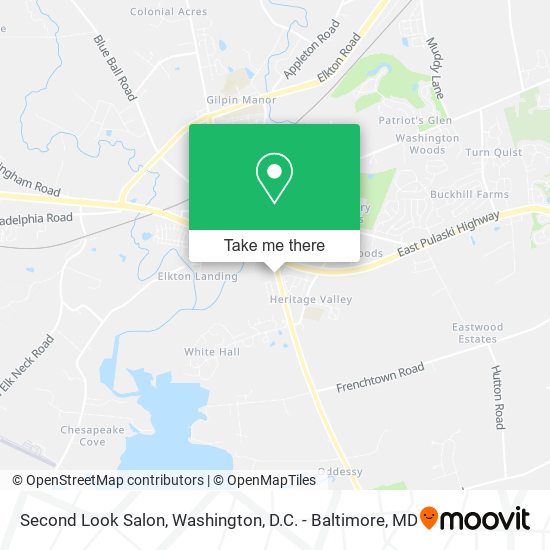 Second Look Salon map