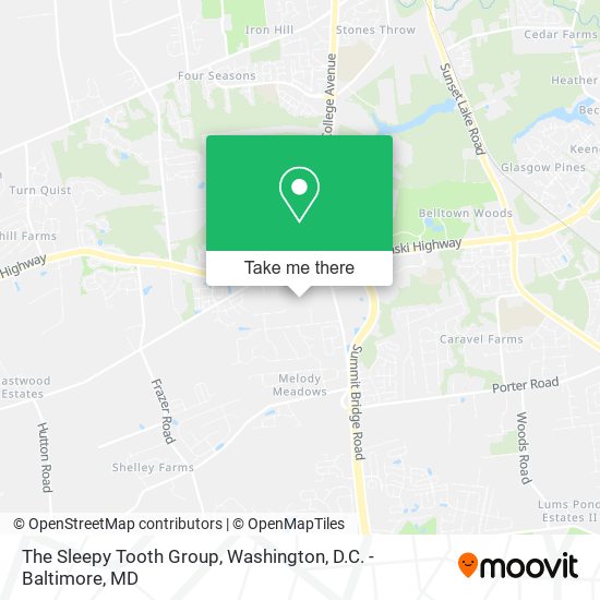 The Sleepy Tooth Group map