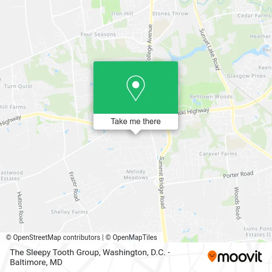 The Sleepy Tooth Group map