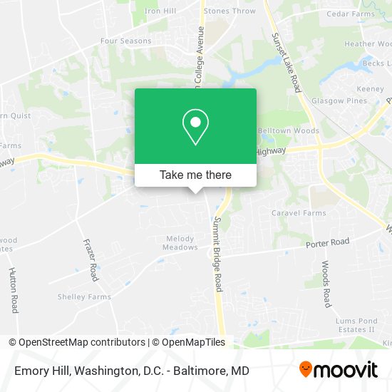 Emory Hill map