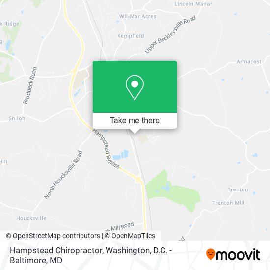 Mapa de Hampstead Chiropractor