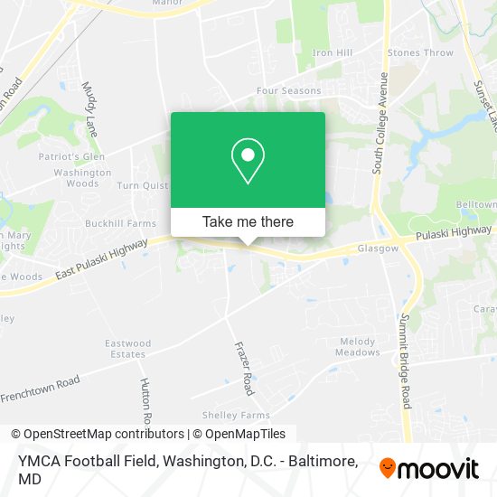 YMCA Football Field map