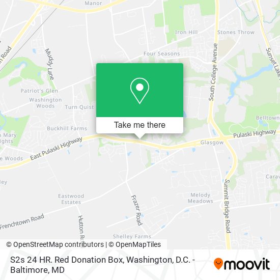 Mapa de S2s 24 HR. Red Donation Box