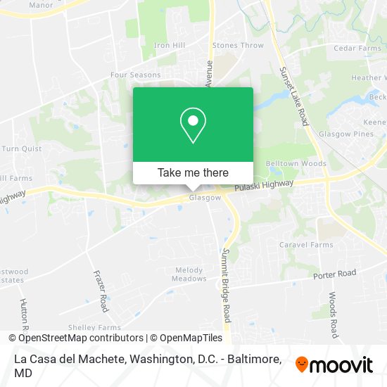 La Casa del Machete map