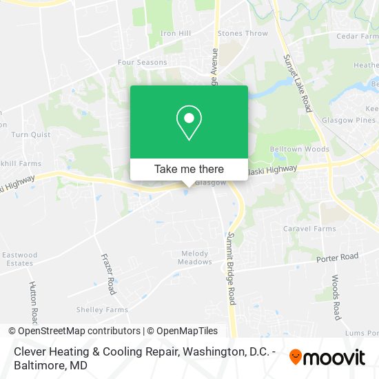 Clever Heating & Cooling Repair map