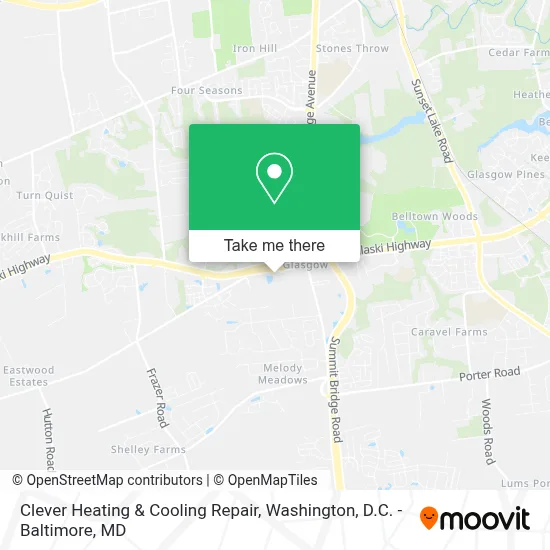 Clever Heating & Cooling Repair map