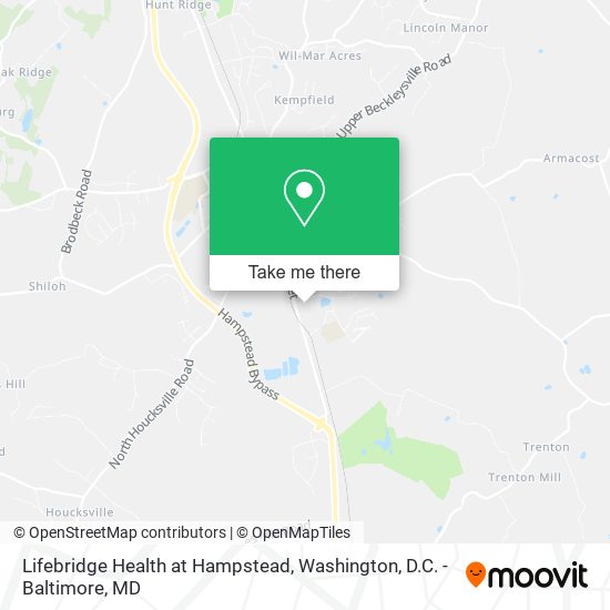 Mapa de Lifebridge Health at Hampstead