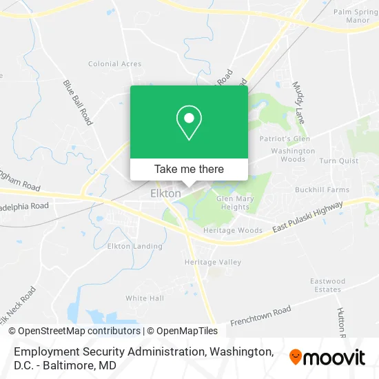Employment Security Administration map