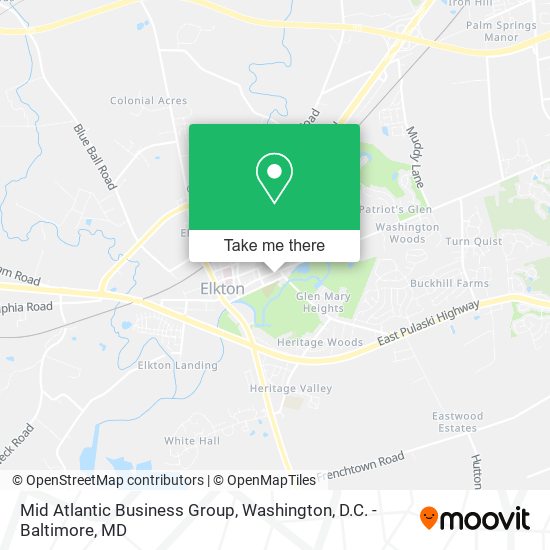 Mid Atlantic Business Group map