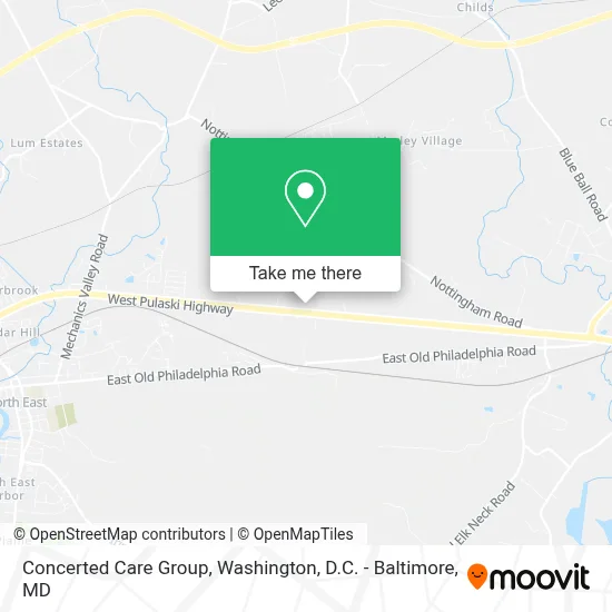 Concerted Care Group map