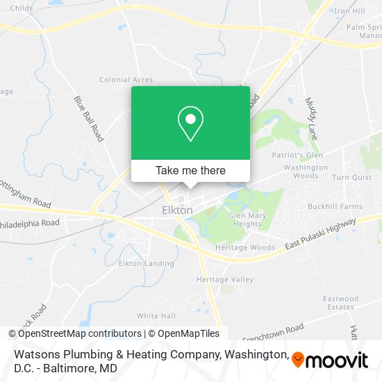 Mapa de Watsons Plumbing & Heating Company