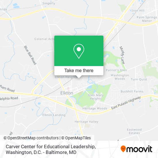 Carver Center for Educational Leadership map