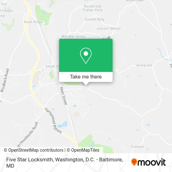 Five Star Locksmith map