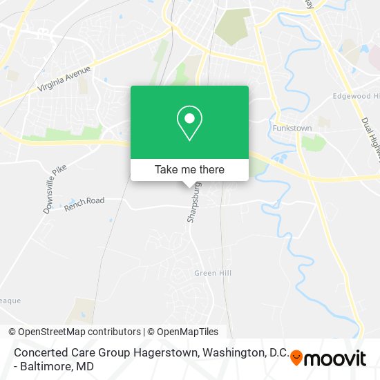 Concerted Care Group Hagerstown map