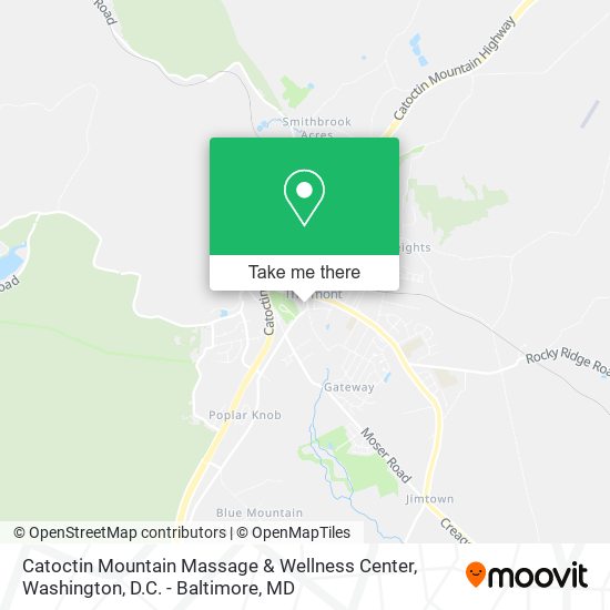 Catoctin Mountain Massage & Wellness Center map