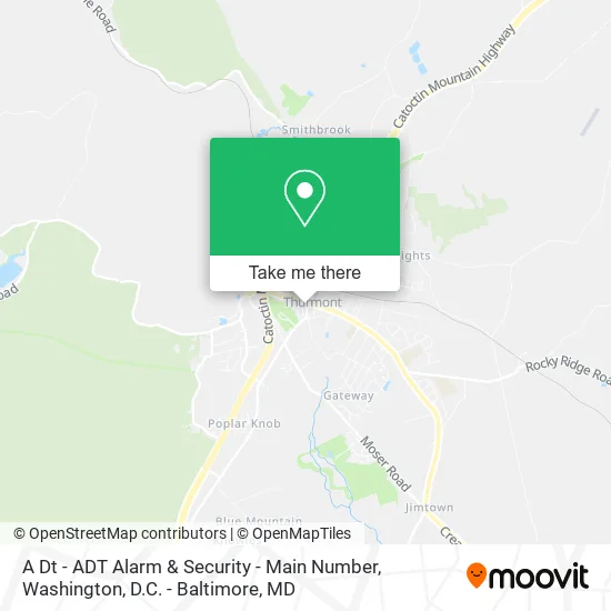 A Dt - ADT Alarm & Security - Main Number map