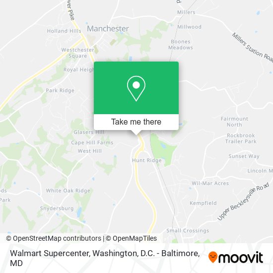 Mapa de Walmart Supercenter