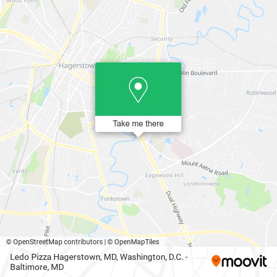 Mapa de Ledo Pizza Hagerstown, MD