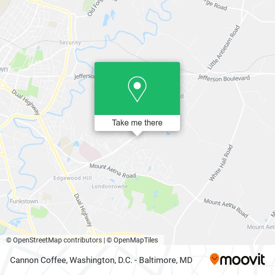 Mapa de Cannon Coffee