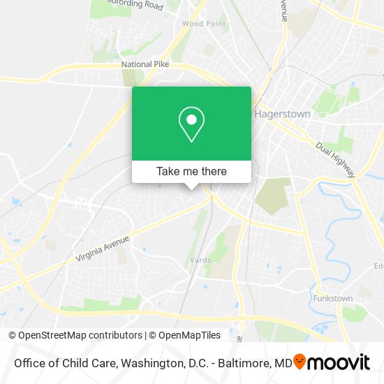 Office of Child Care map