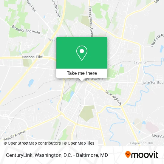 Mapa de CenturyLink