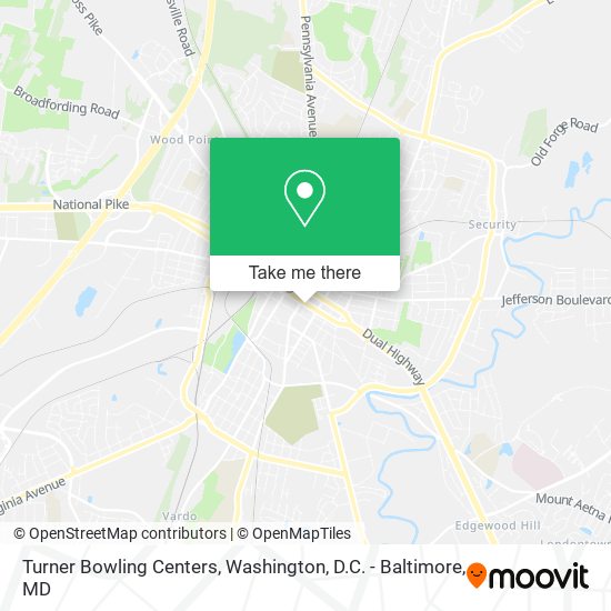 Mapa de Turner Bowling Centers