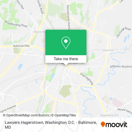 Mapa de Lawyers Hagerstown