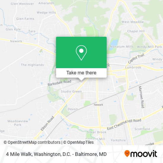 4 Mile Walk map