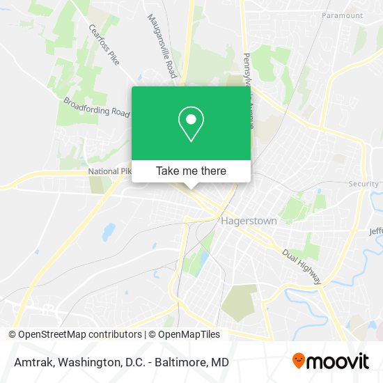 Mapa de Amtrak