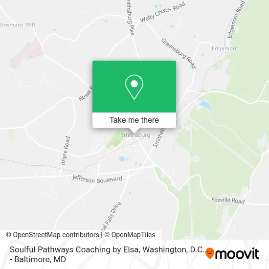 Soulful Pathways Coaching by Elsa map