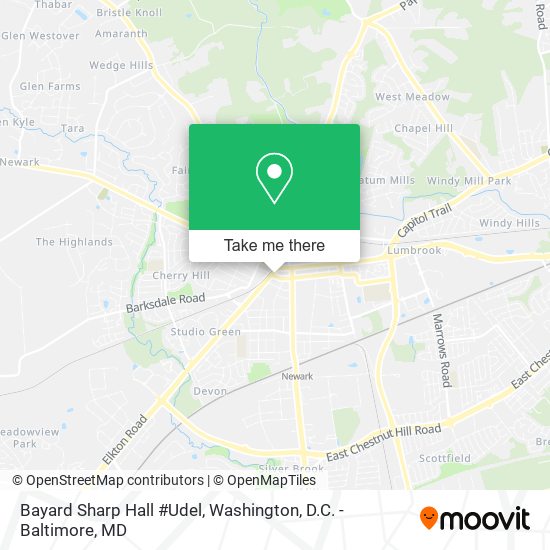 Mapa de Bayard Sharp Hall #Udel