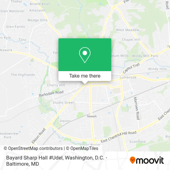 Bayard Sharp Hall #Udel map