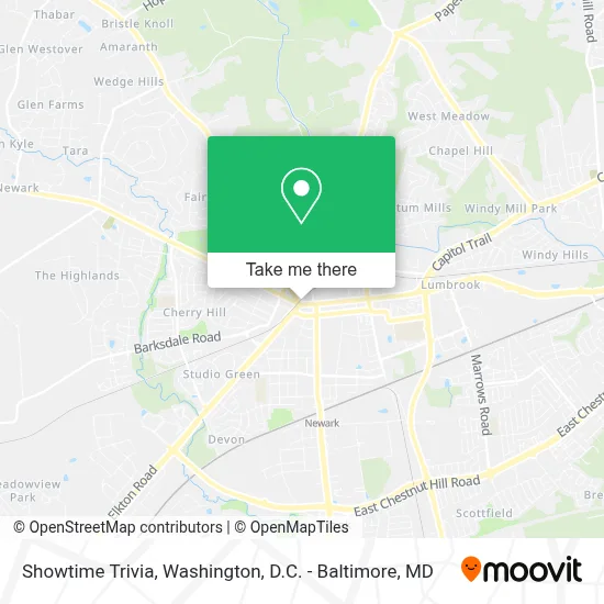 Showtime Trivia map