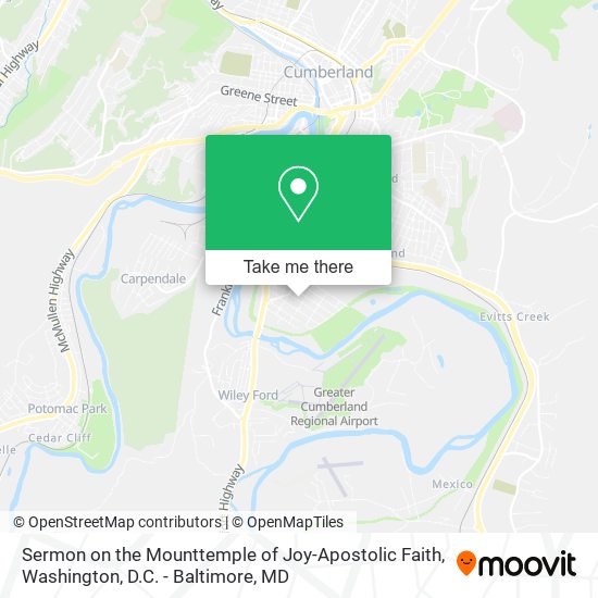 Sermon on the Mounttemple of Joy-Apostolic Faith map