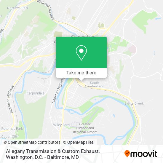 Allegany Transmission & Custom Exhaust map
