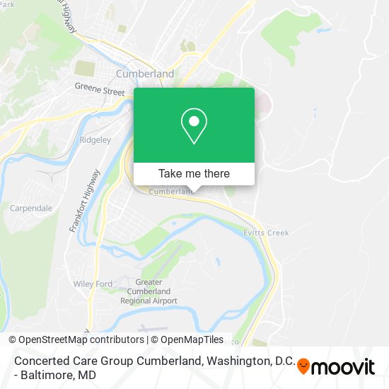 Mapa de Concerted Care Group Cumberland