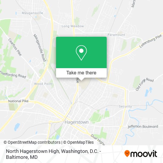North Hagerstown High map