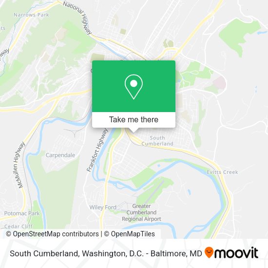 South Cumberland map