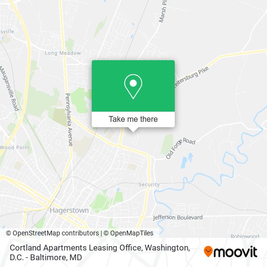 Cortland Apartments Leasing Office map