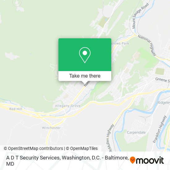 A D T Security Services map