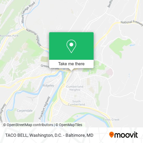 Mapa de TACO BELL