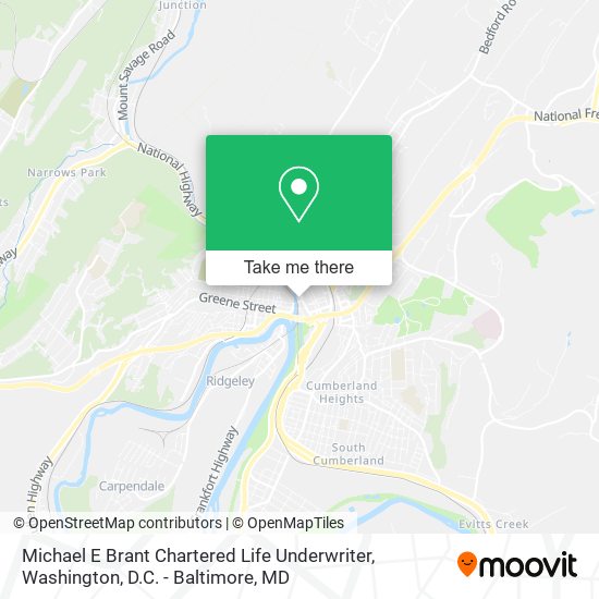 Mapa de Michael E Brant Chartered Life Underwriter