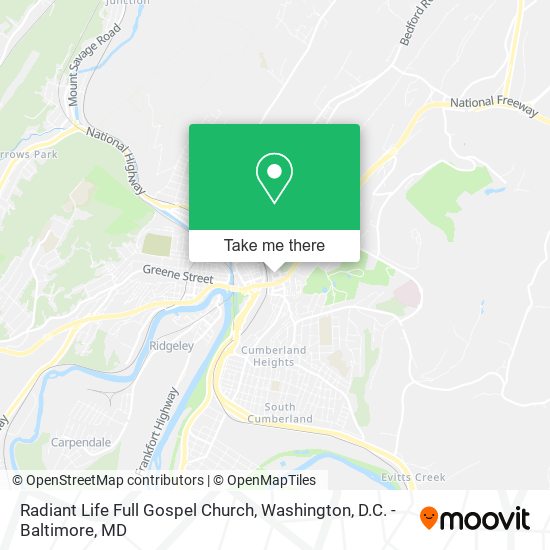 Radiant Life Full Gospel Church map