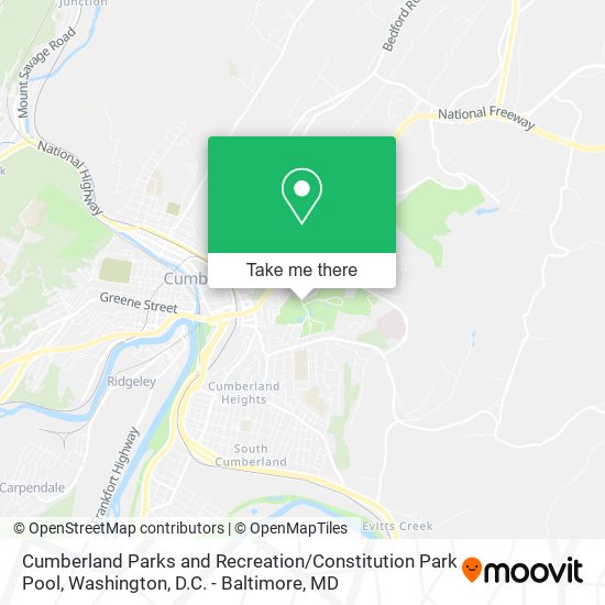 Cumberland Parks and Recreation / Constitution Park Pool map
