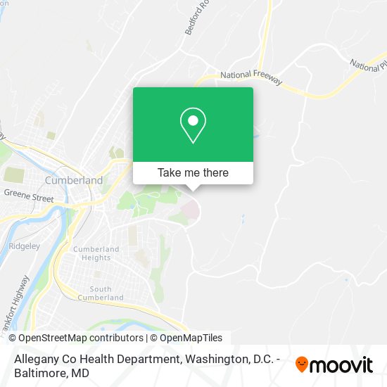 Mapa de Allegany Co Health Department
