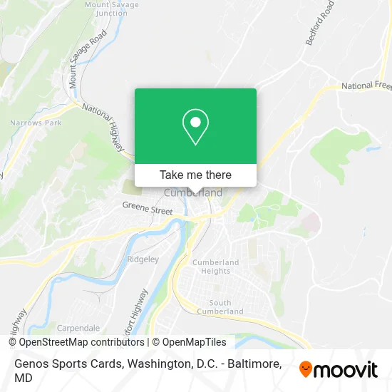 Genos Sports Cards map