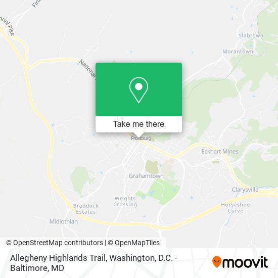 Allegheny Highlands Trail map