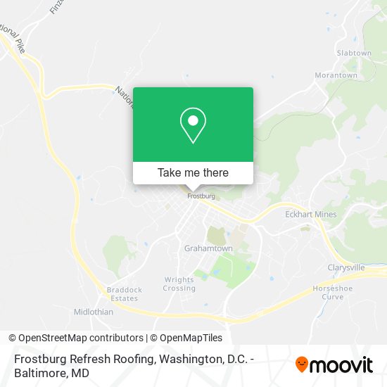 Frostburg Refresh Roofing map