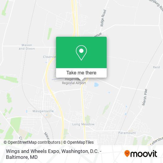 Wings and Wheels Expo map